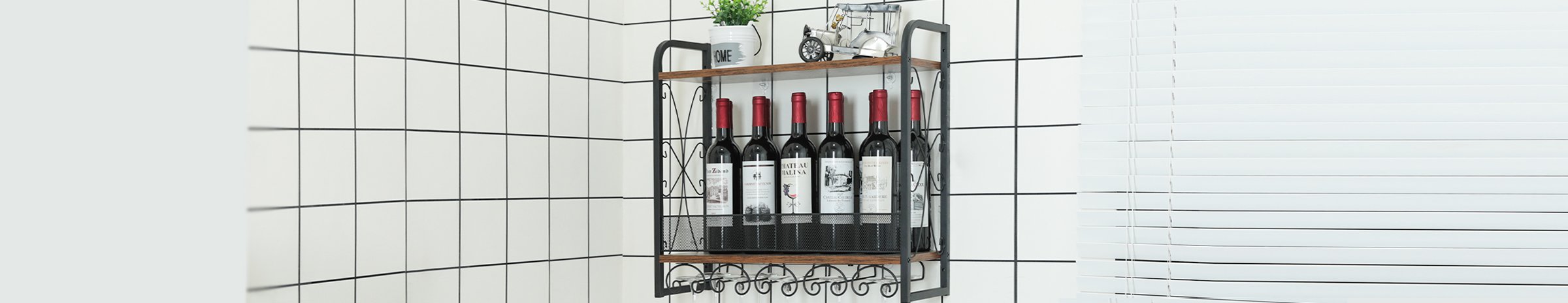 Wooden and Metal Wine Rack Stand & Wall | X-cosrack
